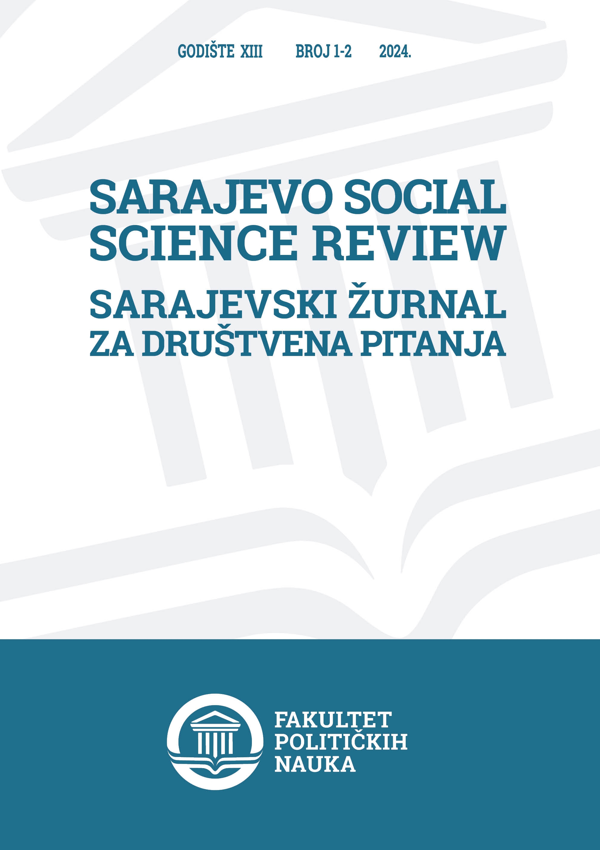 					View Vol. 13 No. 1-2 (2024): Sarajevo Social Science Review
				