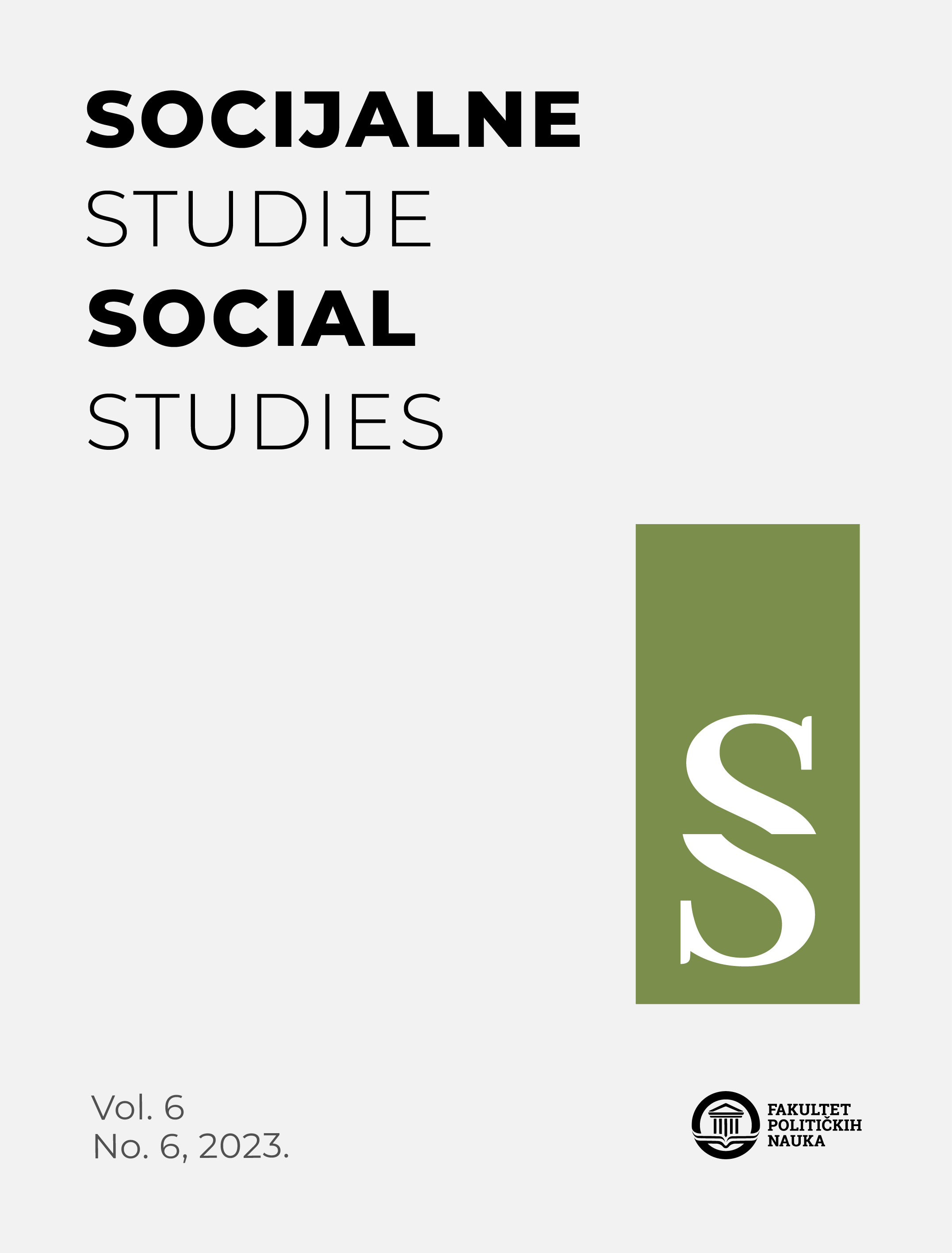 					Pogledaj Svezak 6 Br. 6 (2023): Socijalne studije
				